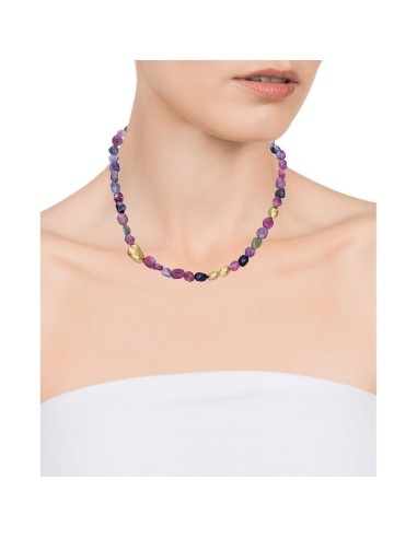 Collar Viceroy Fashion de acero e ip dorado con piedras para mujer