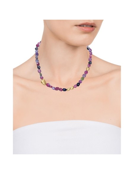Collar Viceroy Fashion de acero e ip dorado con piedras para mujer