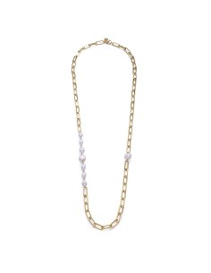 Collar Viceroy Fashion de acero e ip dorado con perlas naturales para mujer
