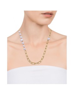 Collar Viceroy Fashion de acero e ip dorado con perlas naturales para mujer 2
