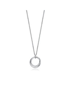 Collar Viceroy Fashion de acero con colgante circular y circonitas