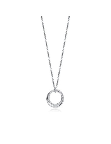Collar Viceroy Fashion de acero con colgante circular y circonitas