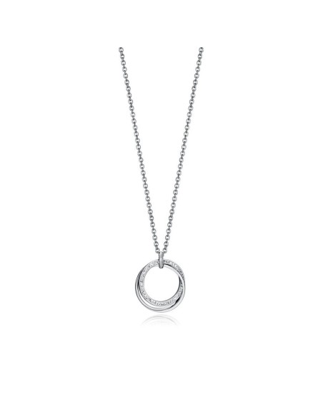 Collar Viceroy Fashion de acero con colgante circular y circonitas