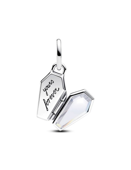 Charm cajita fosforescente en forma de ataúd – plata de ley con mensaje oculto Yours Forever