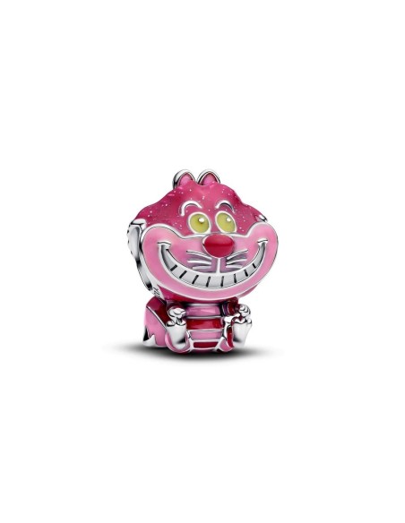 Charm Gato de Cheshire Disney en plata de ley – esmalte brillante y ojos fosforescentes
