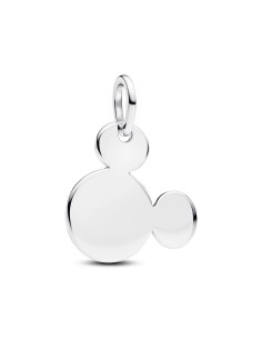 Charm colgante grabable Disney Mickey Mouse en plata de ley – personalizable