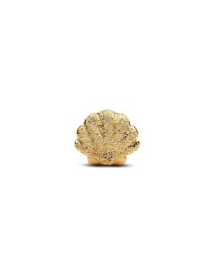 Mini charm concha texturada en baño de oro 14 k – símbolo de transformación 2