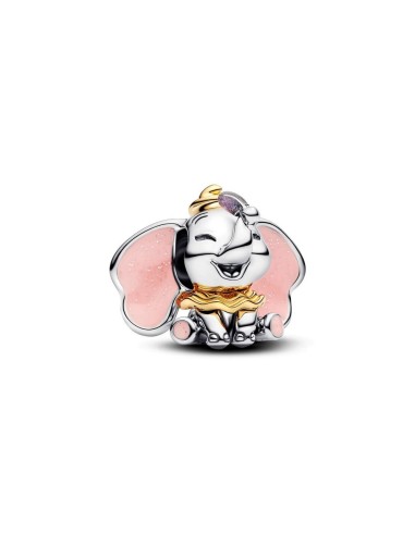 Charm Disney Dumbo en plata de ley y baño electrolítico de oro 14 k – símbolo de coraje y autenticidad