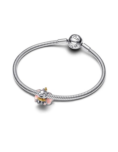 Charm Disney Dumbo en plata de ley y baño electrolítico de oro 14 k – símbolo de coraje y autenticidad