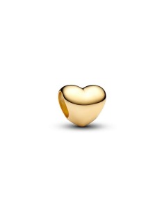 Mini charm corazón texturado con baño electrolítico de oro 14 k – “nuevo lenguaje del amor”