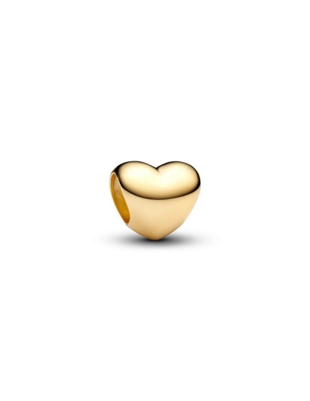 Mini charm corazón texturado con baño electrolítico de oro 14 k – “nuevo lenguaje del amor”