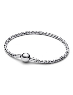Pulsera Pandora Moments con cadena alada y cierre circular en plata 925