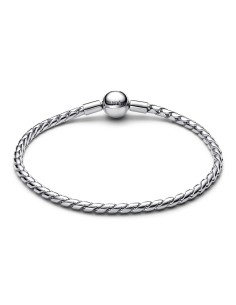 Pulsera Pandora Moments con cadena alada y cierre circular en plata 925 2