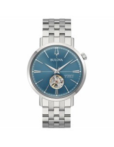Bulova Aerojet 96A277 – Automático Open‑Heart 41 mm Azul
