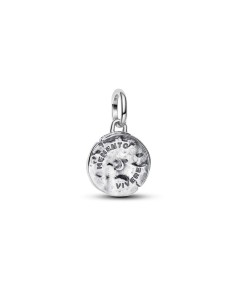 Charm talismán serpiente infinito en plata de ley – “Memento Vivere” 2