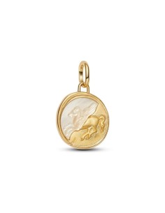 Charm Talisman Pegaso – Plata de ley con nácar y toque dorado