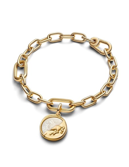 Charm Talisman Pegaso – Plata de ley con nácar y toque dorado