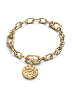 Charm talismán golondrina en plata y oro 14 k – “Dum Vita Est Spes Est” 2