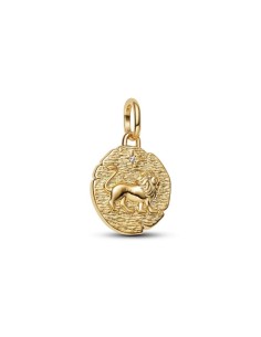 Talisman León en baño de oro 14 k – “Vita Veritas Virtus”