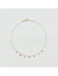 Collar corto Beloved Rosa / Oro – Plata de ley bañada en oro 18 k con flores – Ref. 02690232‑315‑TU 2