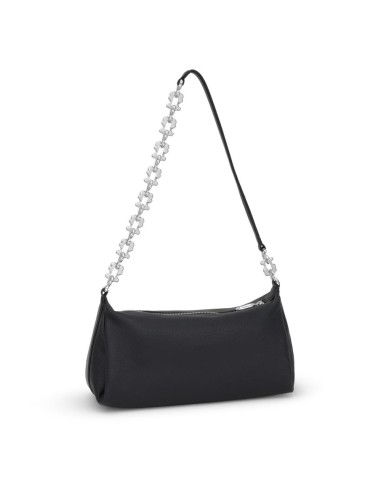 Bolso Bandolera TOUS Fold Chain Negro – Piel LWG 18×34 cm