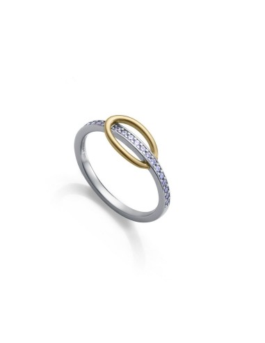 Anillo Viceroy 9158A014‑30 | Plata rodiada y baño de oro con circonitas