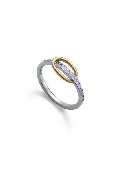 Anillo Viceroy 9158A014‑30 | Plata rodiada y baño de oro con circonitas