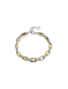 Pulsera Viceroy Fashion de acero bicolor con eslabones dorados 2