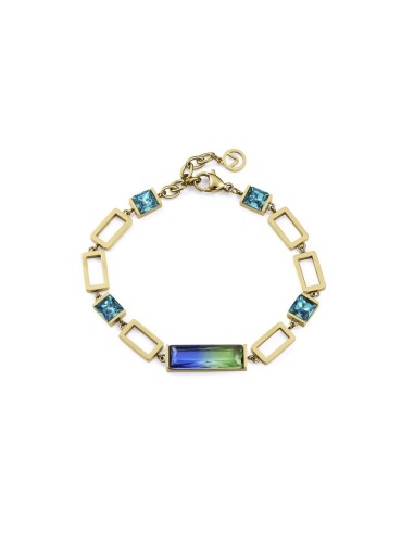 Pulsera Viceroy Fashion dorada con piedras azules y verdes