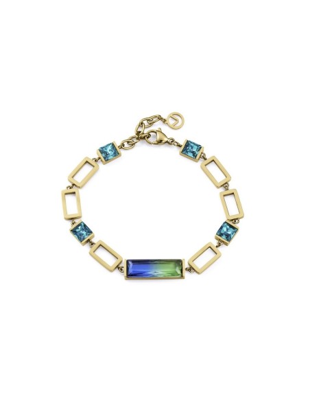 Pulsera Viceroy Fashion dorada con piedras azules y verdes