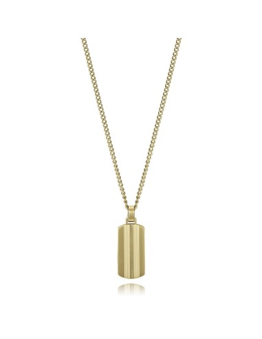 Colgante Viceroy Fashion de acero dorado con placa grabada