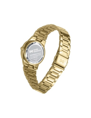 Reloj Mark Maddox mujer acero dorado 32mm con esfera verde