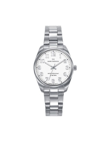 Reloj Mark Maddox mujer acero 32mm esfera blanca WR 50M