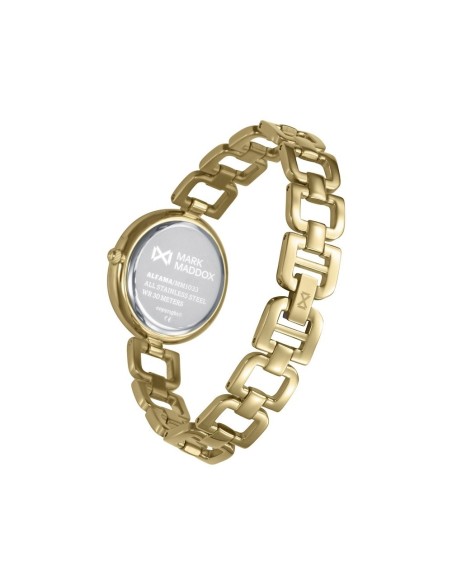 Reloj Mark Maddox Mujer Acero Dorado Brazalete Verde 31mm WR 30M
