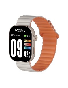 Reloj Smart Mark Maddox Blanco con Correa Silicona Bicolor – Deportivo y Moderno