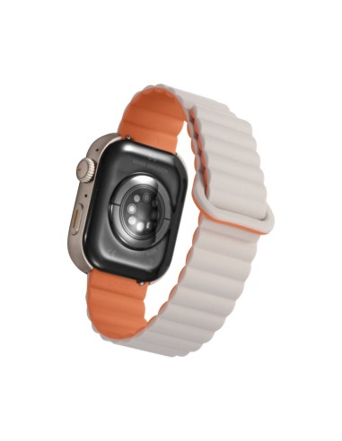 Reloj Smart Mark Maddox Blanco con Correa Silicona Bicolor – Deportivo y Moderno