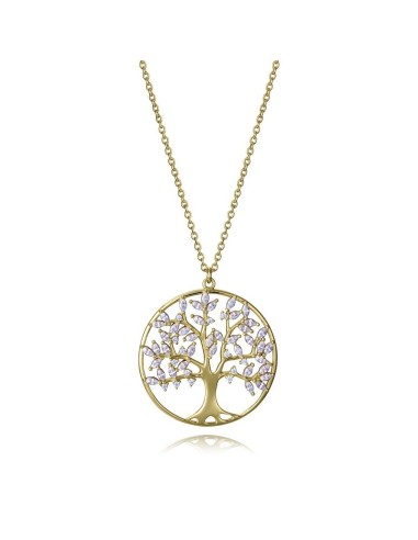 Colgante Viceroy de plata bañada en oro con diseño de estrella y circonitas para mujer