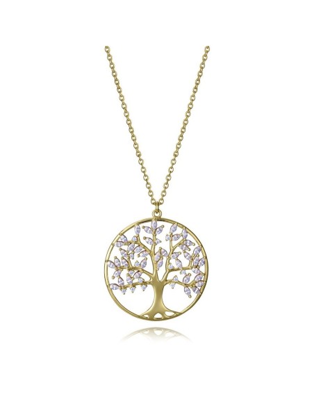 Colgante Viceroy de plata bañada en oro con diseño de estrella y circonitas para mujer