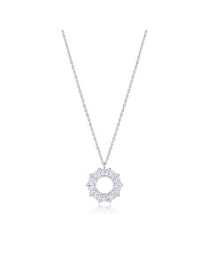 Collar Viceroy Jewels de plata de ley con baño de rodio y ciconitas para mujer