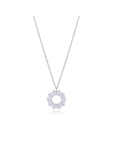 Collar Viceroy Jewels de plata de ley con baño de rodio y ciconitas para mujer