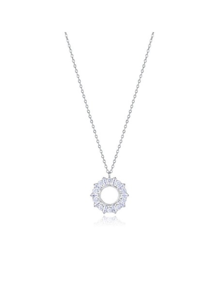 Collar Viceroy Jewels de plata de ley con baño de rodio y ciconitas para mujer