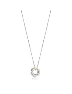 Collar Viceroy Jewels de palta de ley en dos tonos Anillos con circonitas para mujer