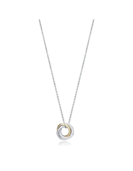 Collar Viceroy Jewels de palta de ley en dos tonos Anillos con circonitas para mujer