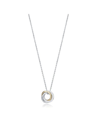 Collar Viceroy Jewels de palta de ley en dos tonos Anillos con circonitas para mujer