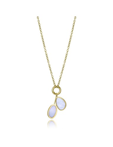 Collar acero IP dorado con madreperla — Viceroy 14321C01012, diseño ligero