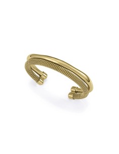 Pulsera rígida Viceroy 14345P01012 acero dorado mujer — diseño moderno malla metálica