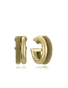 Pendientes Viceroy 14345E01012 dorado IP mujer — diseño elegante y moderno con textura