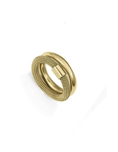 Anillo Viceroy 14345A01612 mujer acero dorado IP diseño doble moderno
