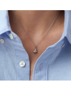 Colgante Patito Pavé Cristal Plateado – Agatha Lucky Maria Pombo | Velarra 2
