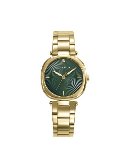 Reloj Viceroy Mujer 41152-67 Acero IP Dorado con Esfera Verde – Elegante y Sofisticado